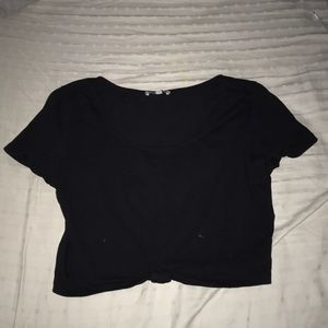 Black crop top